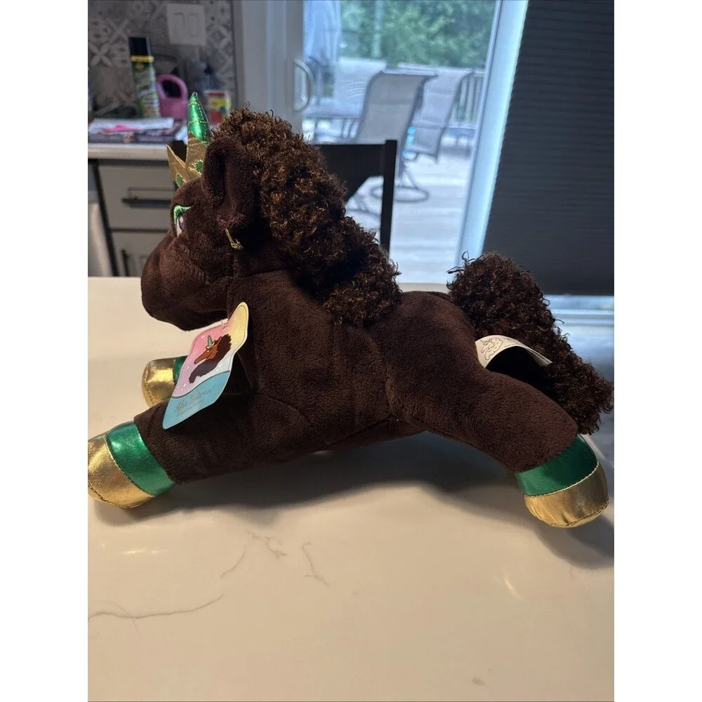 Afro Unicorn Stuffed Plush Toy 12 In - Magical